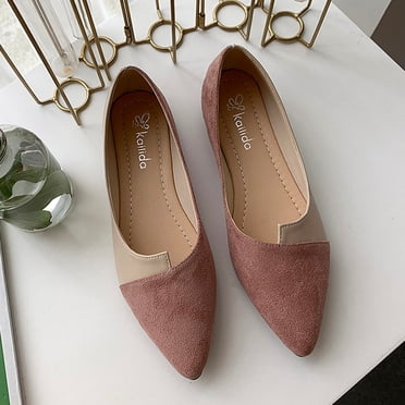 Ballerines Classiques pour Femmes à Bout Pointu, Ballerines Décontractées et Confortables à Enfiler, Chaussures Plates Polyvalentes, Chaussures Habillées pour Femmes
