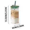 thumbnail image 3 of Coffee Glass Cup, Home Decor, Kitchen, Drinkware, 350ml Transparent Glass, Everyday Use, 3 of 7