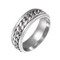 thumbnail image 1 of TopLLC Rings Fashion Stainless Steel Sand Blast Outer Spins Wonderful Gift a ring, 1 of 1