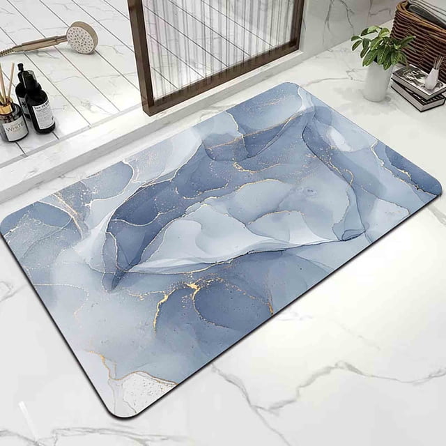 TopLLC Bathroom Floor Mat, Home Room Toilet Door Mat, Water Absorbing Pad, Quick Drying, And Washable Foot Mat