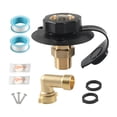thumbnail image 2 of jinwen RV City Water Fill Inlet Adapter RV Water Hose Connector for Motorhomes Black, 2 of 9