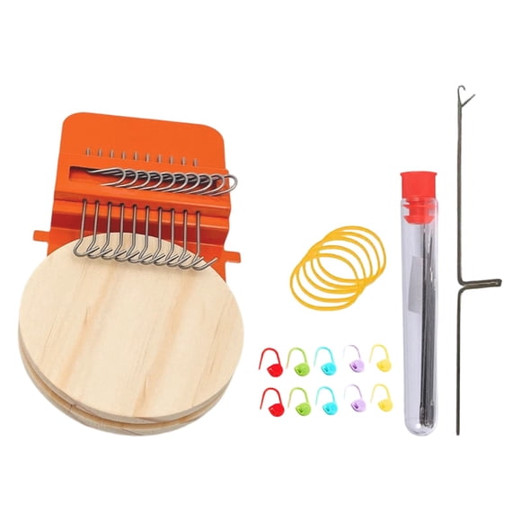 BotaniNest Knit Patch Loom Kit for Beginners - Includes 10 Hooks, Mini Looms Mending Kit, Repairs Worn Spots,Holes&Stains, Marking Buckle Style, Turns to Beautiful Patches (Marking Buckle Style)