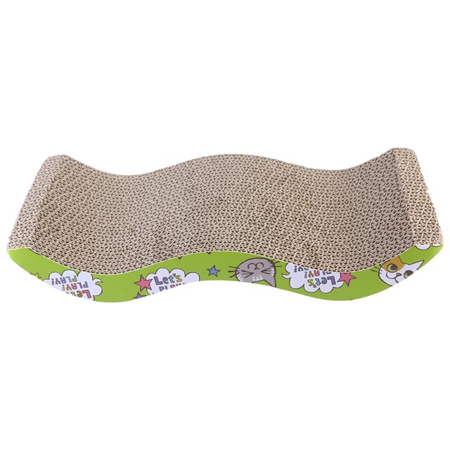 Miangastore Corrugated Board Cat Scratcher Toys Seize Scratch Pad Durable Wave Design Cat Bed