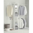 thumbnail image 1 of Mainstays Adjustable Closet Organizer, White, 1 of 4