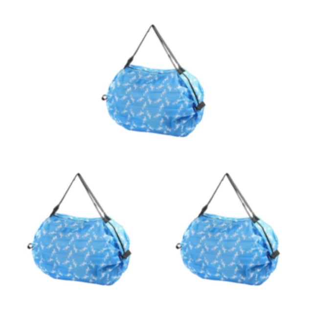 Baohd Sac Étanche pour Aventures de Voyage Sac de Courses Réutilisable pour Voyage Chiot Bleu 3ensemble