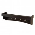 thumbnail image 1 of Bolton Furniture ASCA09CL Shaker Cottage Coat Hooks With Tray, Chocolate, 1 of 2