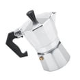 thumbnail image 2 of Easy To Use And Clean Aluminum Espresso Maker, 2 Cup Express Stovetop Coffee Maker, High-temperature Resistant For Heated On Cooker, Gas Stove, Alcohol Stove, 2 of 8