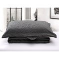 thumbnail image 1 of JML 3 Pieces Queen Quilt Set, Soft Lightweight Microfiber Bedspread,1 Quilt 2 Shams, Grey, 1 of 5
