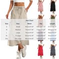 thumbnail image 4 of Sentmoon Long Skirts for Women High Waist Midi Skirts Soft and Comfortable Solid Color with Pockets Regular Fit Athletic Skorts for Women for Work and Office S-2XL, 4 of 9
