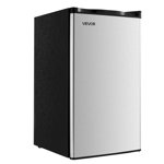 VEVOR Mini Réfrigérateur 3.2 Cu.Ft Porte simple Compact Petit réfrigérateur inoxydable
