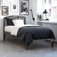 thumbnail image 1 of AFI Richmond Lit Plateforme en Bois Massif Simple TG avec Chargeur USB Gris, 1 of 11