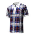 thumbnail image 4 of EGNMCR T-Shirts pour Homme Mode Personnalité Chemise Décontractée Coupe Ajustée à Manches Courtes Imprimée Col Rabattu Blouse & Chemise Cadeaux pour Hommes, 4 of 4