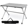 thumbnail image 1 of Costway 4-6 Person Portable Aluminum Camping Table Lightweight Roll Up Table Grey, 1 of 10