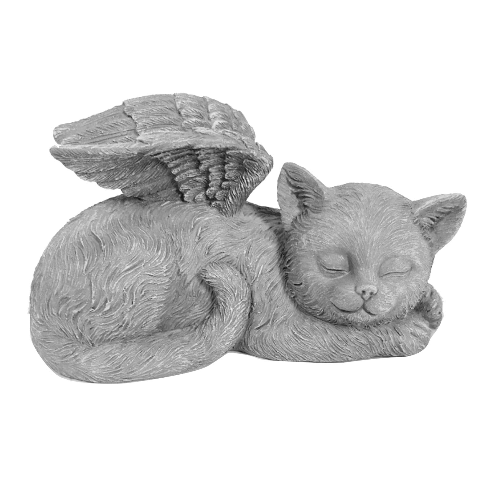 Statue Commémorative pour Animal de Compagnie Ange Endormi Sculpture de Jardin, Forme Vivante, Sculptée à la Main, Longue Durée de Vie, Article Commémoratif Idéal pour les Animaux Préférés