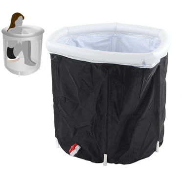 Foldable Bathing Bathtub, Top Air Ring ABS Bath Tub Soaking for Home