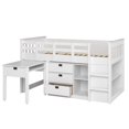 thumbnail image 2 of CorLiving Madison Collection All-in-One Single/Twin Size Loft Bed, 2 of 4