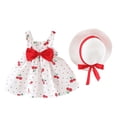 thumbnail image 1 of 2025 Robes de Princesse Sans Manches Chapeau Couvertures de Réception et Bandeau s Tenues Pois Vêtements d'Automne Nœud s Couverture Chic, 1 of 7