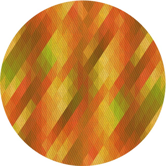 Ahgly Company Tapis d'Intérieur Ronds Transitionnels Lavables à la Machine Orange Rouge Orange, 4 Pieds Rond