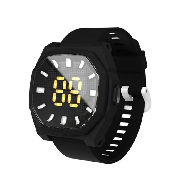 F1 Electronic Watch Waterproof Decorative 3D LED Large Screen Fashion Children Rhombus LED Digital Watch for Outdoor