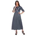 thumbnail image 2 of Moomaya Robe Kurti d'Été à Manches Courtes Imprimée, Tunique Ligne A pour Femmes, 2 of 5