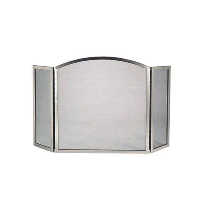 Dagan S702 Écran Central Arqué à 3 Volets, Nickel Satiné