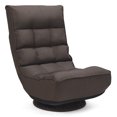 thumbnail image 2 of Patiojoy 360 Degree Swivel Sofa 4-Position Adjustable Recliner Chair Brown, 2 of 5