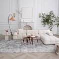 thumbnail image 3 of Rug Branch Atlas Vintage Indoor Area Rug, Blue Grey, Modern - Living Room, Bedroom, Dining Room, and Kitchen, 3 of 8