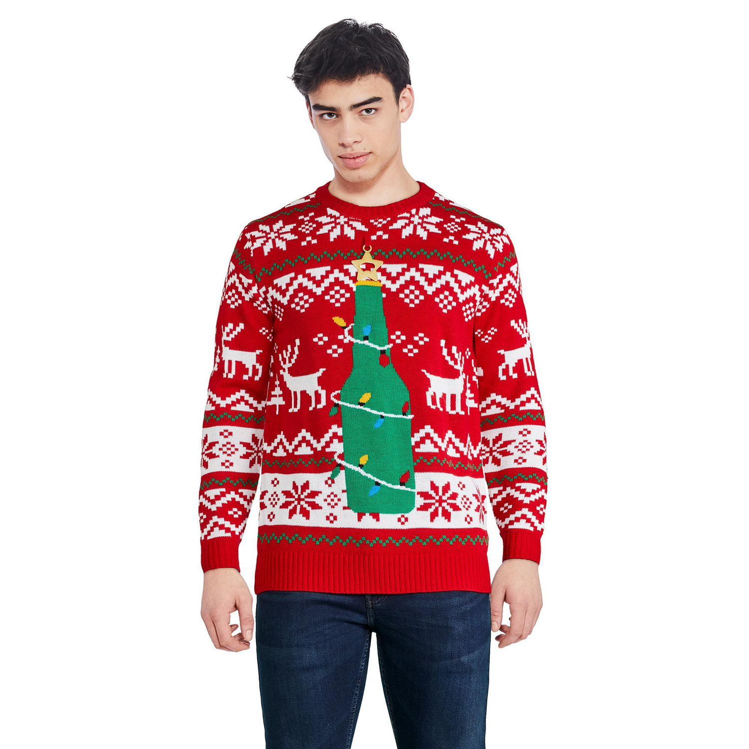 George Men's Holiday Novelty Sweater