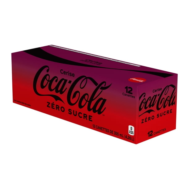 Coca-Cola Cherry Zero Fridge Pack Cans, 355 mL, 12 Pack - Walmart.ca