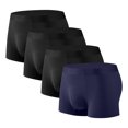 thumbnail image 1 of Plebaso Mens Boxer Briefs Stretch Comfortable Quick Dry Underwear Soft Breathable Boxers for Men (4 Pack), 1 of 2