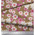 thumbnail image 3 of Soimoi Tissu Satin Modal Cosmos Floral Imprimé 1 Yard 42 Pouces de Large, 3 of 3