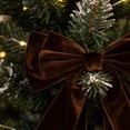 thumbnail image 4 of Christamas 2 pièces, nœud en velours brun, par Holiday Time, 4 of 5