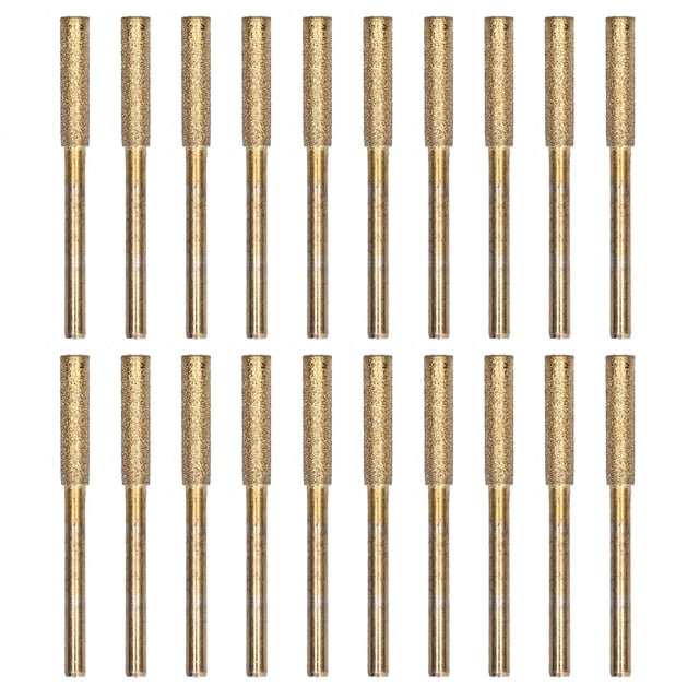 FLAMEEN Tête de Meulage de Scie à Chaîne, Fraise d'Affûteuse de Tronçonneuse 20Pcs pour la Réparation