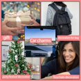 thumbnail image 4 of Christmas Santa Claus Snowman Classic 2D Acrylic Key Pendant Car Rearview Mirror Pendant Decoration, 4 of 4