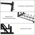 thumbnail image 1 of AKDSteel 3-Tier Barbell Storage Rack, Adjustable Height Dumbbell And Kettlebell Organizer, 1000 Lbs Capacity, q235 Carbon Steel, And Easy Assembly For Home Gym, 1 of 7