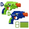 thumbnail image 1 of Adventure Force QuadStrike Set, 2 Spring-Powered Auto-Indexing Blasters with 8 Accu-Blast Darts, Compatible with Nerf and XShot Dart Blasters, Ages 8+, 1 of 5