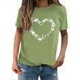 thumbnail image 1 of T-Shirts de la Saint-Valentin pour Femmes, T-Shirts Graphiques Cœur d'Amour, T-Shirts Graphiques Mignons pour Adolescentes, T-Shirts Décontractés Imprimés pour la Saint-Valentin, T-Shirt Col Rond Imprimé, Chandail pour Femmes, 1 of 8