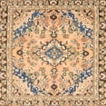 thumbnail image 1 of Ahgly Company Tapis d'Intérieur Carrés Abstraits Jaunes Abstraits pour Aire, 5 Pieds Carré, 1 of 6
