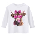 thumbnail image 4 of T-shirt de Mode pour Filles à Manches Raccourcies pour la Saint-Valentin. Blanc 110/3 A-4 A, 4 of 4