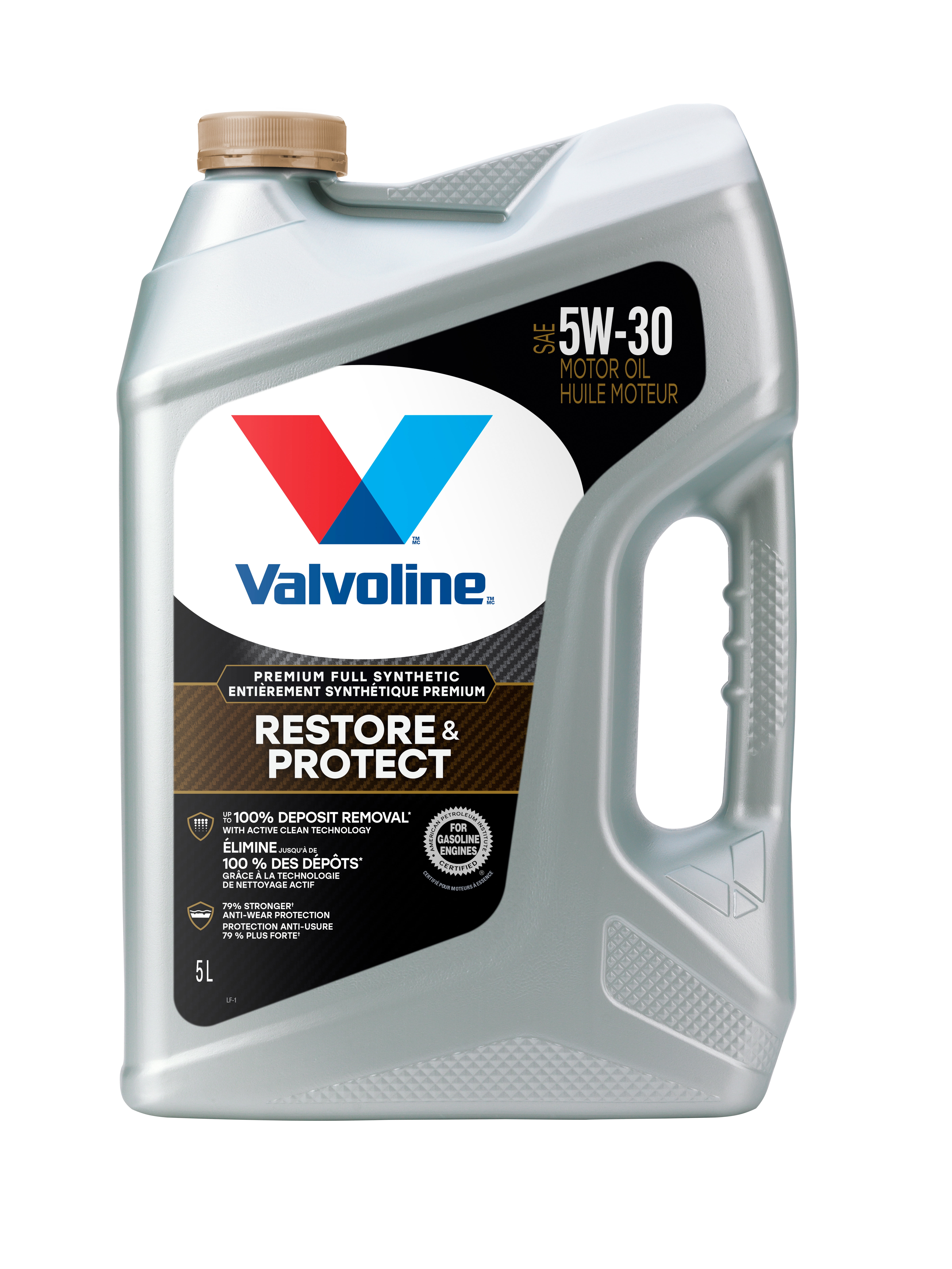 Valvoline Restore & Protect Premium Full Synthetic 5W30 Motor Oil, 5L