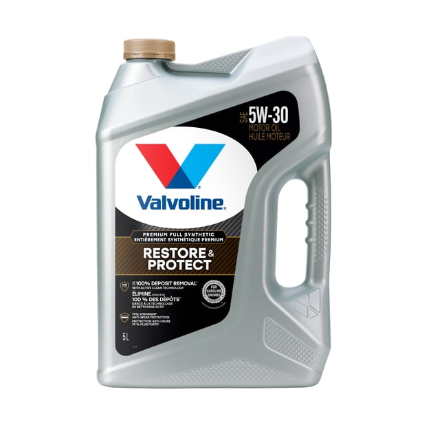Valvoline Restore & Protect Premium Full Synthetic 5W30 Motor Oil, 5L