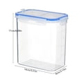 thumbnail image 2 of YIMWNYI Clear Airtight Food Storage Container, Plastic Canisters for Kitchen Pantry Organization, Dry Food Storage, Leak-Proof, Easy Clean, Ideal for Flour, Rice, Snacks, Tea, Space-Saving, 2 of 6