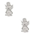 thumbnail image 3 of Maytalsory Resin White Angel Statue Elegant Desktop Decor Collection Window Props for Christmas prayer hold hands 2Set, 3 of 6