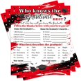 thumbnail image 1 of 50 Pcs Graduation Party Decorations 2022 Who Knows The Graduate Best Game Cards Congrats Grad Graduation Party Decor Par, 1 of 7