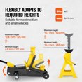 thumbnail image 3 of VEVOR Low Profile Floor Jack 2 Ton Heavy Duty Single Piston Hydraulic Pump, 3 of 9