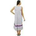 thumbnail image 4 of Bimba Robe de Nuit Mi-Mollet en Coton Sans Manches pour Allaitement, 4 of 8