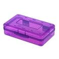 thumbnail image 2 of Dvruxg Plastic Cosmetics Case, Large Capacity Box, Hard Crayon Box Storage with Snap-Tight Lid for Office Supplies(Purple), 2 of 5