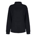 thumbnail image 4 of EGNMCR Chandails pour Femmes Décontractés Unis Chandail à Col Roulé Blouse Manches Longues Hauts en Peluche Chandail, Cadeaux pour Femmes, 4 of 4
