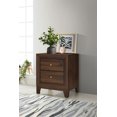 thumbnail image 2 of Welsley 2-drawer Nightstand Bedside Table Walnut, 2 of 15