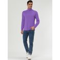 thumbnail image 4 of INSPIRE CHIC Men's Pullover Turtle Neck Long Sleeves Stretchy Slim Fit Tops, 4 of 7
